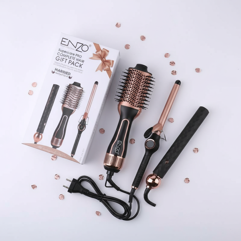 باك الاحترافي لتصفيف الشعر 3 في 1